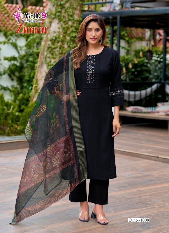Mystic9 zinnat vol 1 designer long kurtis wholesalers